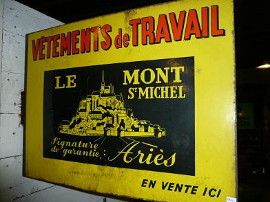 Enseigne émaillée Mont St Michel